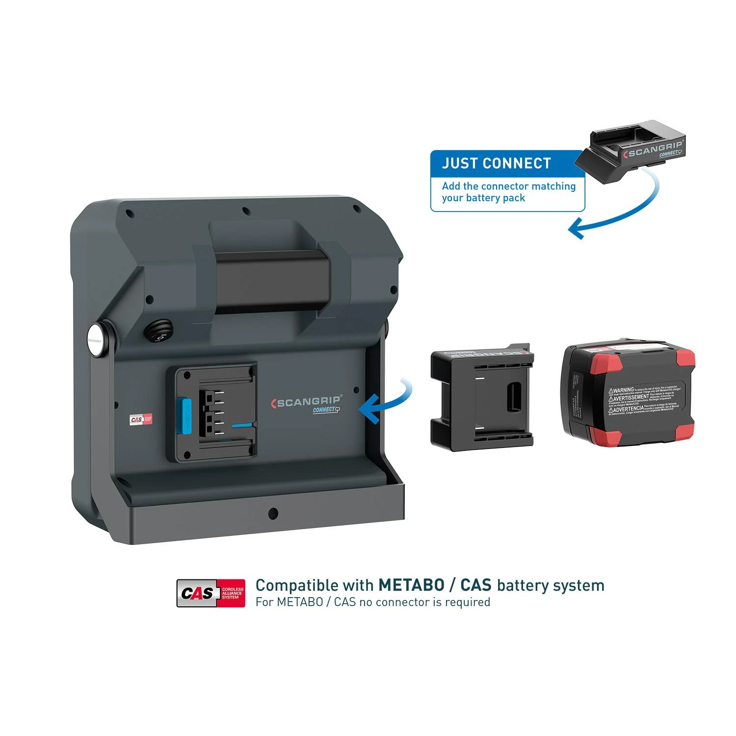 Darbo lempa Scangrip VEGA 2 CONNECT, 2000lm, IP54