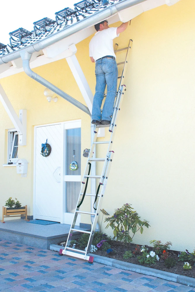 aliuminės daugiafunkcės kopėčios TR 3x10 CORDA KRAUSE [033406] su funkcija statyti ant laiptų