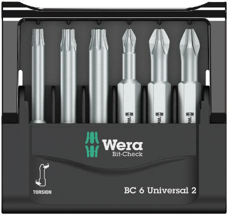 Grąžtas WERA Bit-Check 6 universalus 2