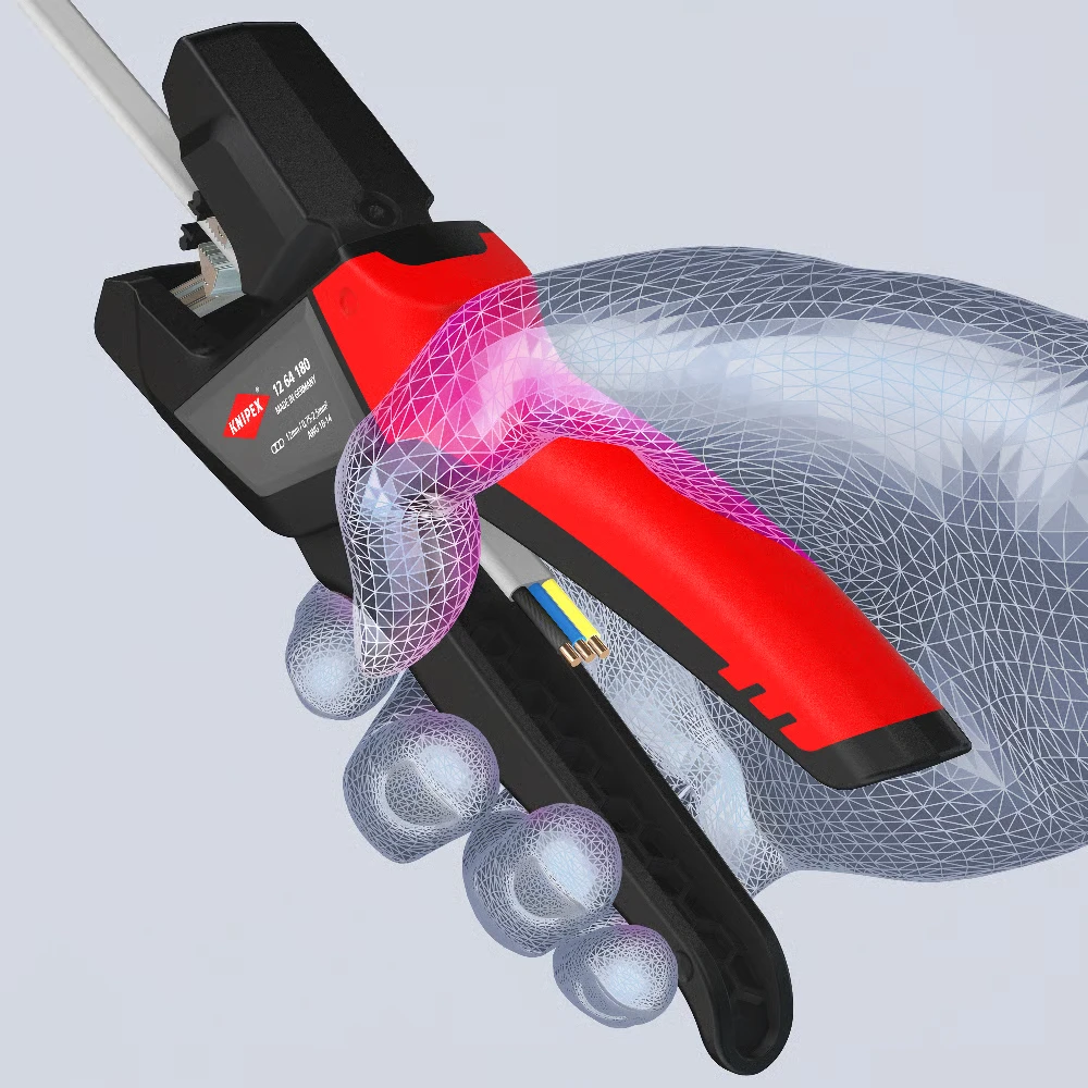 Plokščių laidų nuizoliavimo replės KNIPEX 1264