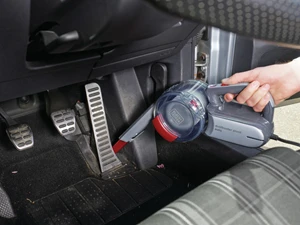 Black & Decker Juodas + DECKER DULKIŲ SIurblys 12V PV1200AV