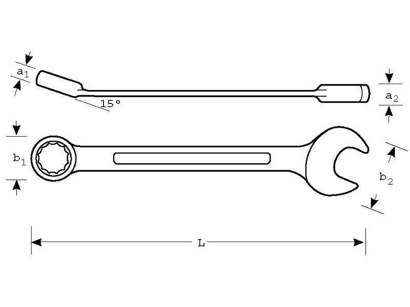 Kombinuotas raktas Bahco 111M 17mm