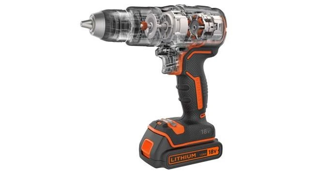 Black & Decker akumuliatorinis suktuvas: vidinės sandaros schema