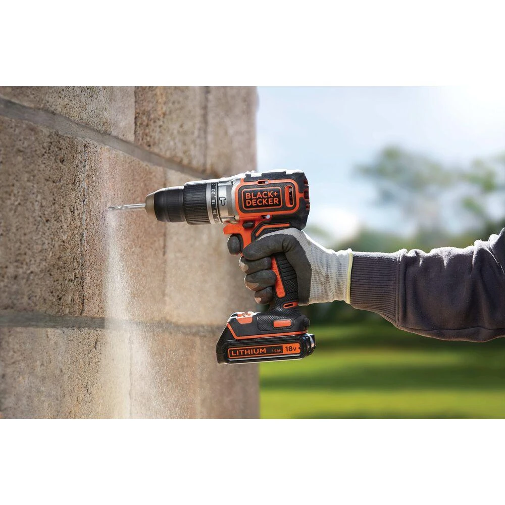 Black & Decker Juodas & Decker Suktuvas-gręžtuvas Juodas & Decker BL188N-XJ; 18 V (be akumuliatoriaus ir pakrovėjo)
