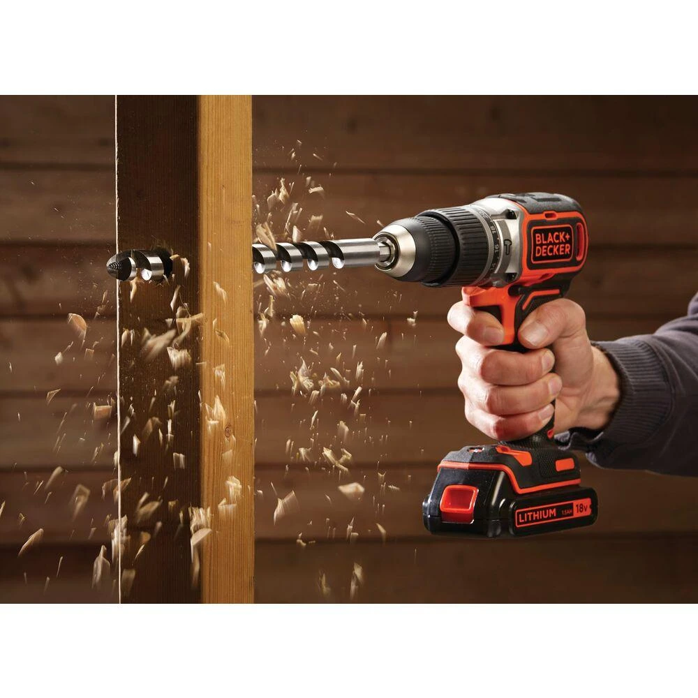 Black & Decker Juodas & Decker Suktuvas-gręžtuvas Juodas & Decker BL188N-XJ; 18 V (be akumuliatoriaus ir pakrovėjo)