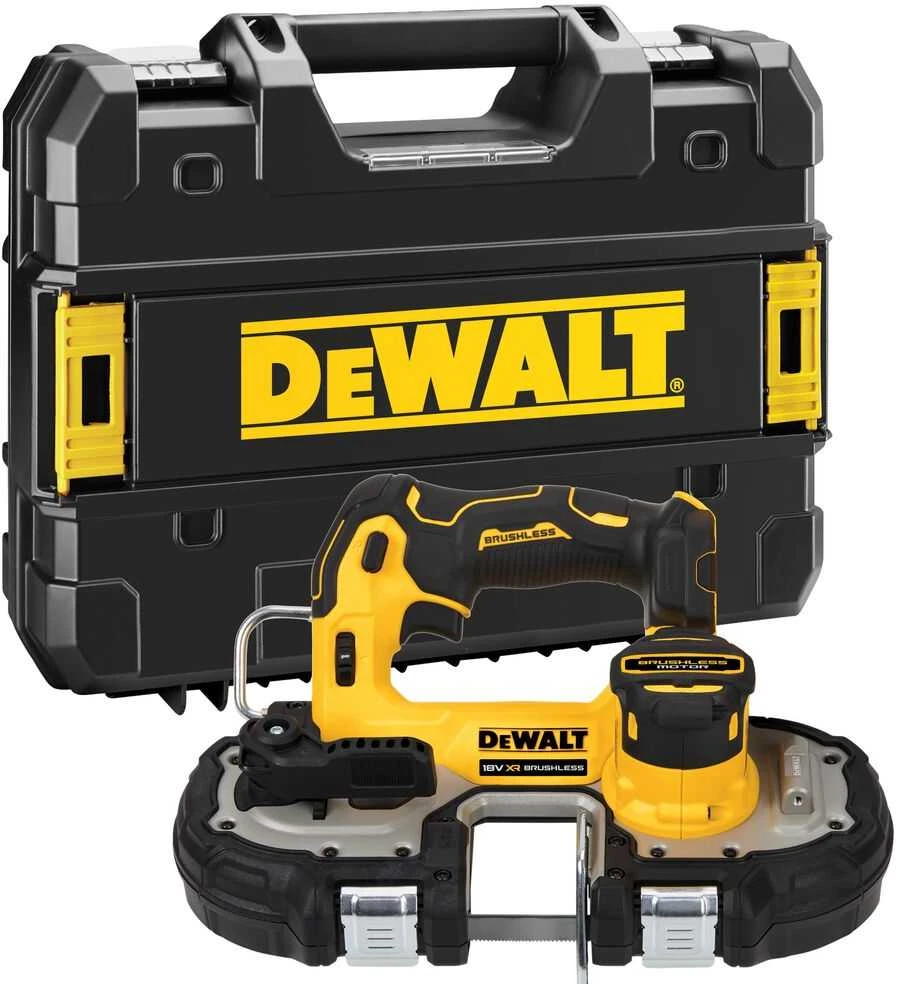 Juostinis pjūklas DeWalt DCS377NT; 18 V (be akumuliatoriaus ir pakrovėjo)