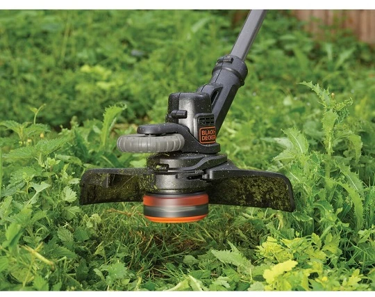 Black & Decker Juodas & Decker Akumuliatorinė žoliapjovė STC1820ESTC1820EPC 18 V 2 Ah 28 cm, Juodas & Decker
