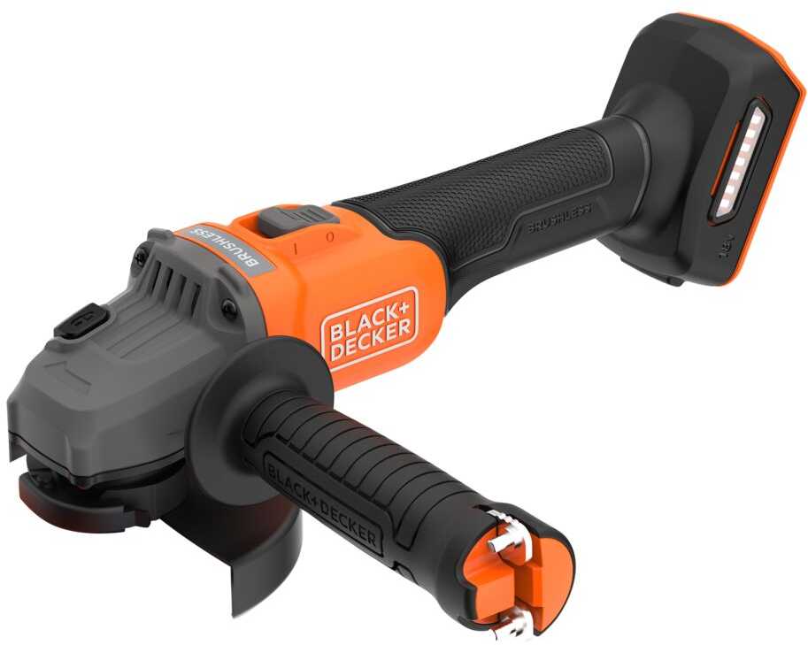 Black & Decker Juodas & Decker akumuliatorinė kampinis šlifuoklis 115mm, 18V, Juodas & Decker [BCG6L8N-XJ]