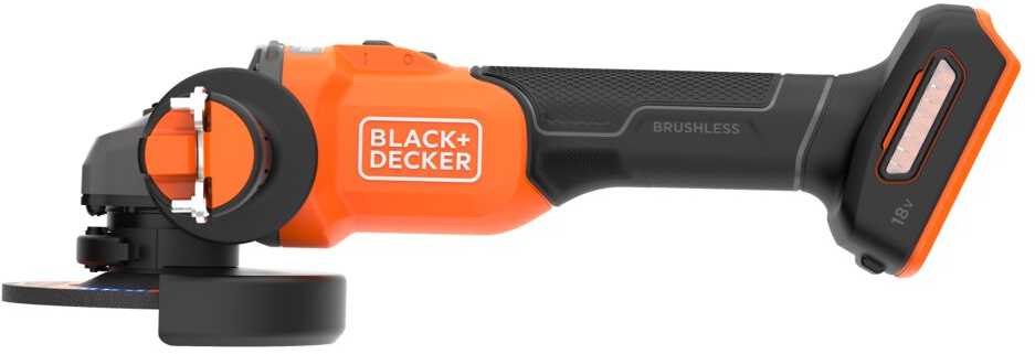 Black & Decker Juodas & Decker akumuliatorinė kampinis šlifuoklis 115mm, 18V, Juodas & Decker [BCG6L8N-XJ]