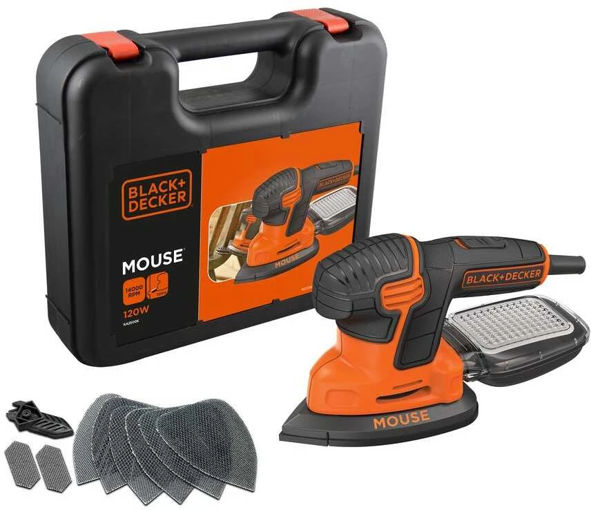 Black & Decker ekscentrinis daugiafunkcis šlifuoklis 120W KA2500K