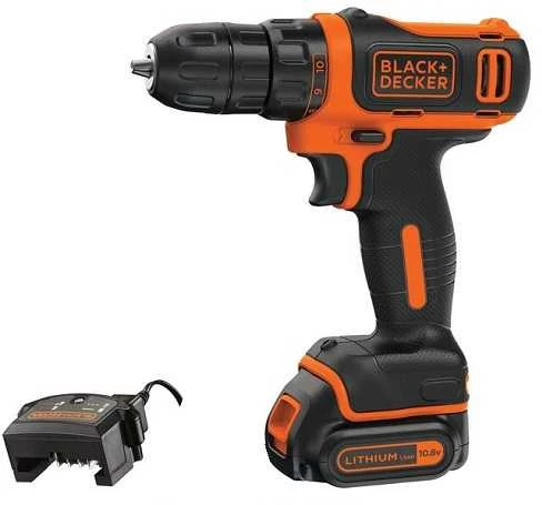 Akumuliatorinis suktuvas-gręžtuvas Black & Decker BDCDD12-QW 12V 1,5Ah