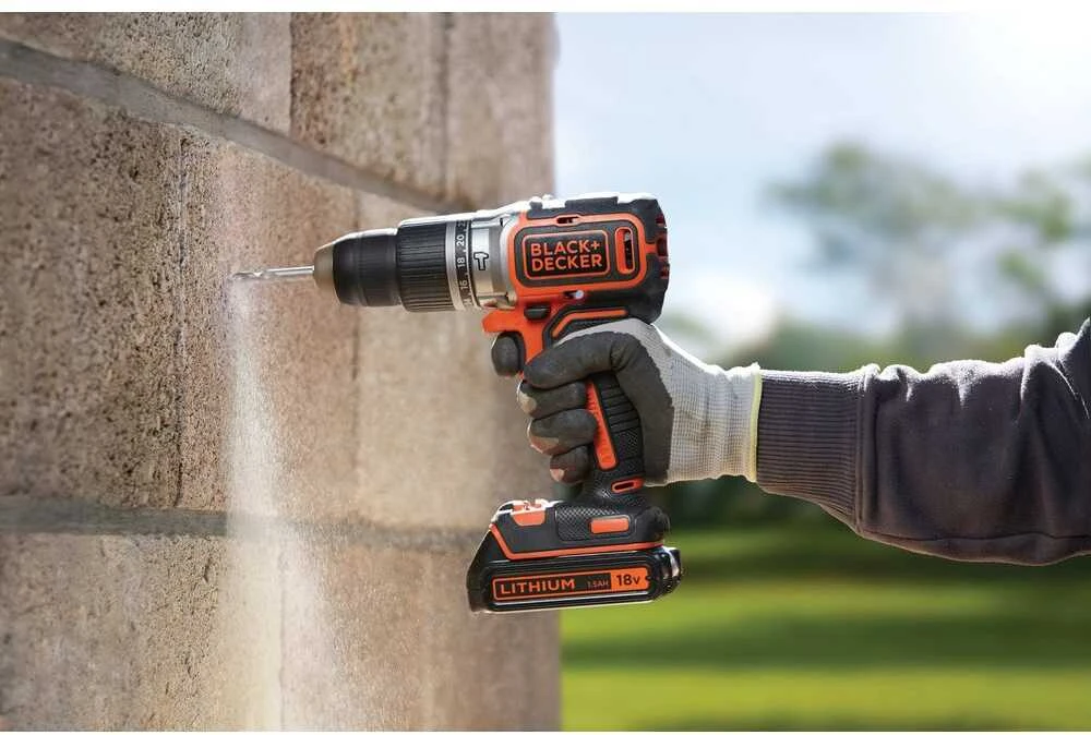 Smūginis  Black & Decker Blac Akkuschlagbohrschr. BL188KB 18V