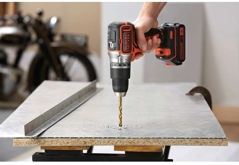 Smūginis  Black & Decker Blac Akkuschlagbohrschr. BL188KB 18V