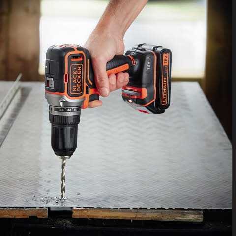 Black & Decker Juodas & Decker Suktuvas-gręžtuvas Juodas & Decker BL186N-XJ; 18 V (be akumuliatoriaus ir pakrovėjo)