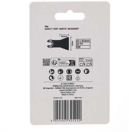 Įpjaunamasis pjūklelis DeWalt DT20773-QZ; 54 mm; 1 vnt.
