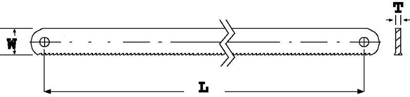 BAHCO pjūklelio techninė schema