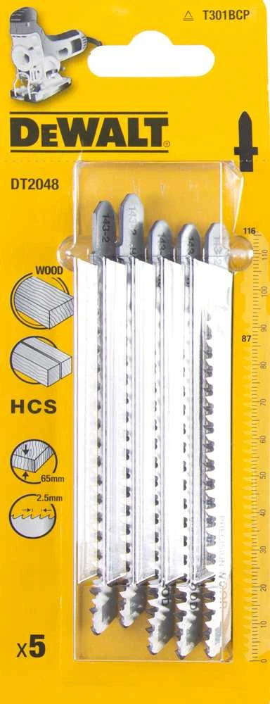 DEWALT BRZESZCZOT DO WYRZYNARKI 116x2,5mm T301BCP DREWNO /5szt.