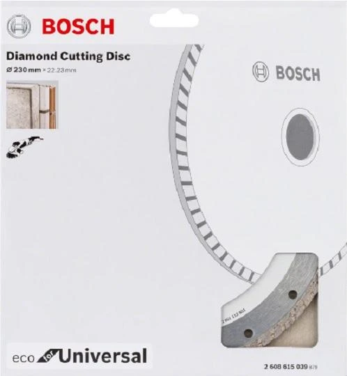 BOSCH DIAMOND DISKAS * 230mm TURBO ECO UNIVERSAL