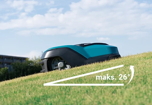 Vejos robotas Makita RM350D 18 V, 24 cm, 3500 m² aprašymas - Prekės nuotrauka