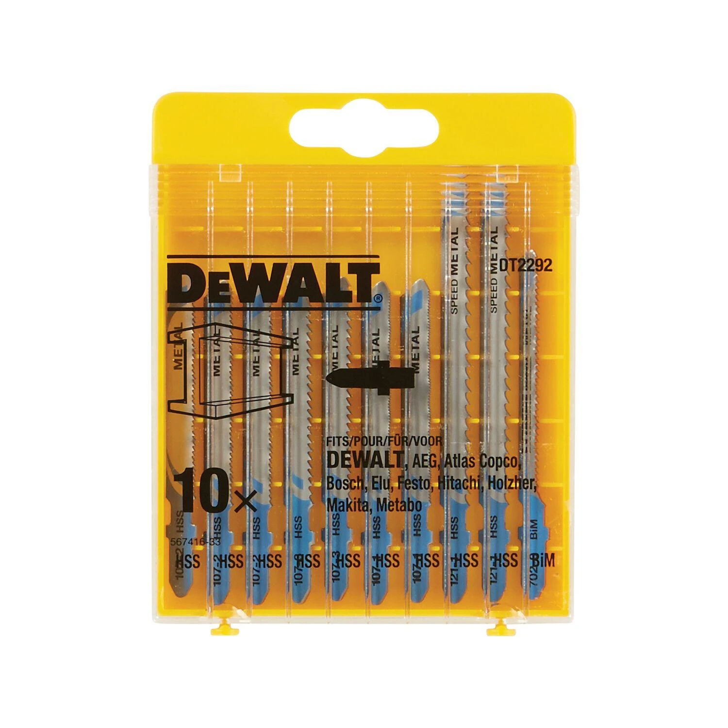 Grąžtas Pjūkleliai siaurapjūkliui DeWalt DT2292; 10 vnt.
