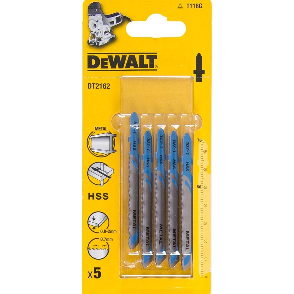 100mm siaurapjūkliai metalui pjauti DeWalt [DT2163-QZ] 5 vnt.