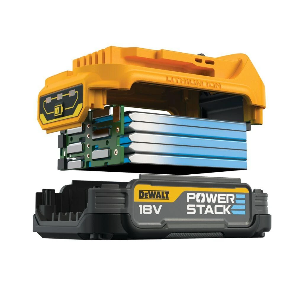 DeWalt 2 baterijų komplektas PowerStack 18V Li-Ion 1,7Ah DeWALT [DCBP034E2-XJ]