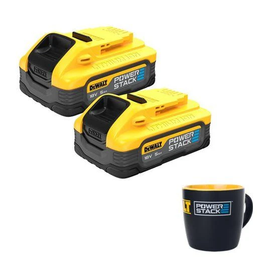 DeWALT Powerstack akumuliatoriai DCBP518H2 18V, 2x5.0 Ah