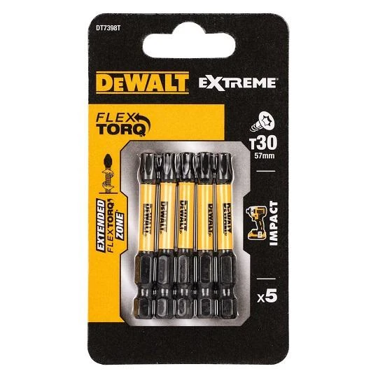 DEWALT KOŃCÓWKA UDAROWA T30x50 /5szt. EXTREME IMPACT TORSION