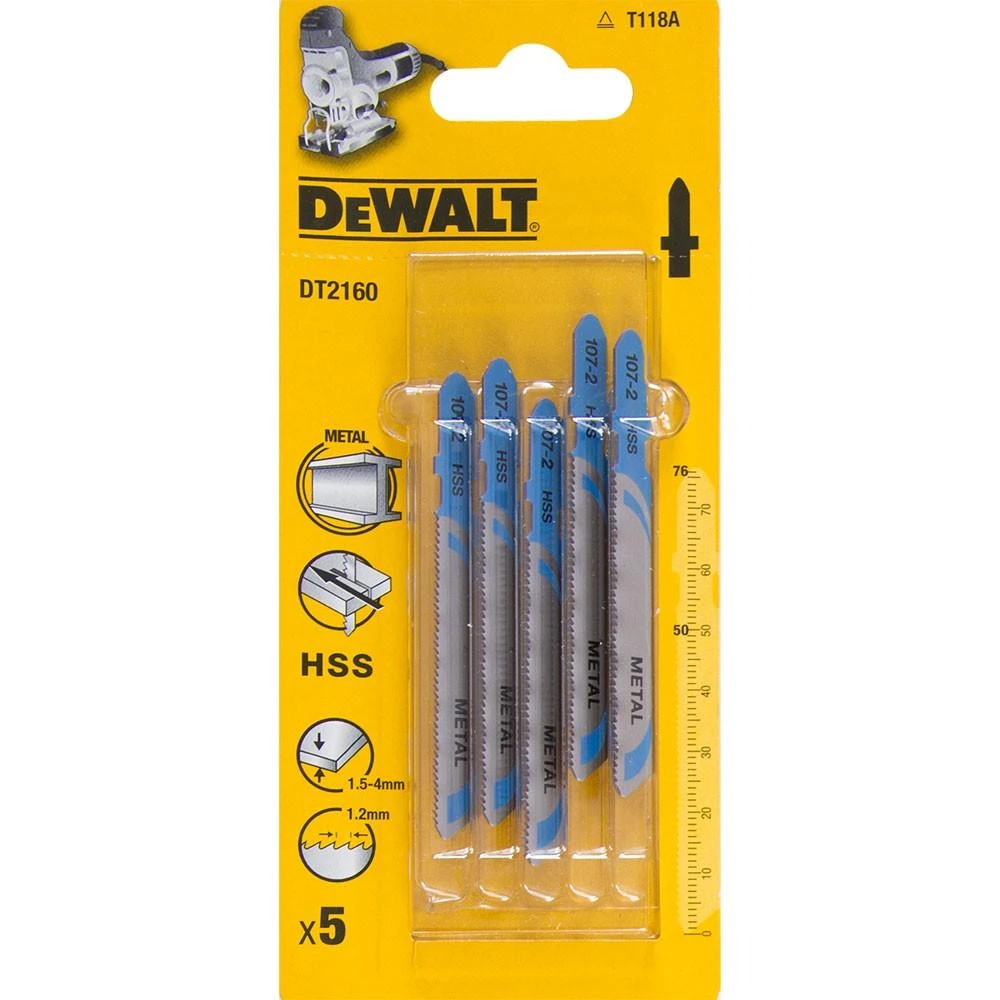 Dewalt pjūklo ašmenys 2x76 mm