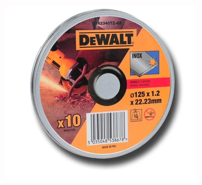 Pro DEWALT TARCZA DO CIĘCIA METALU 125 x 1,2 x 22,2mm INOX