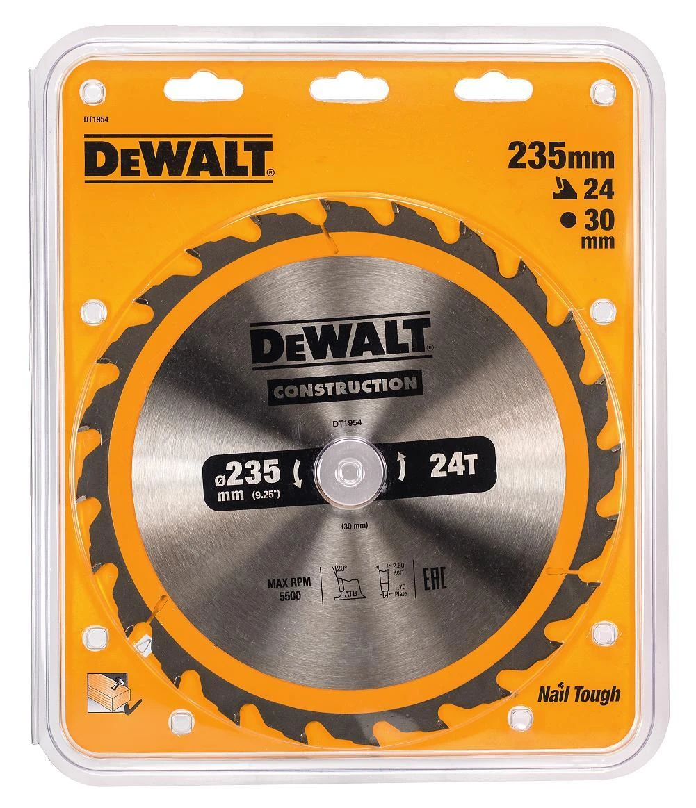 Pjovimo diskas medienai DeWalt DT1954-QZ; 235x30 mm; Z24