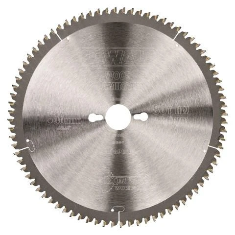 Pjovimo diskas medienai DeWalt; 260x2,6x30,0 mm; Z80; -5°