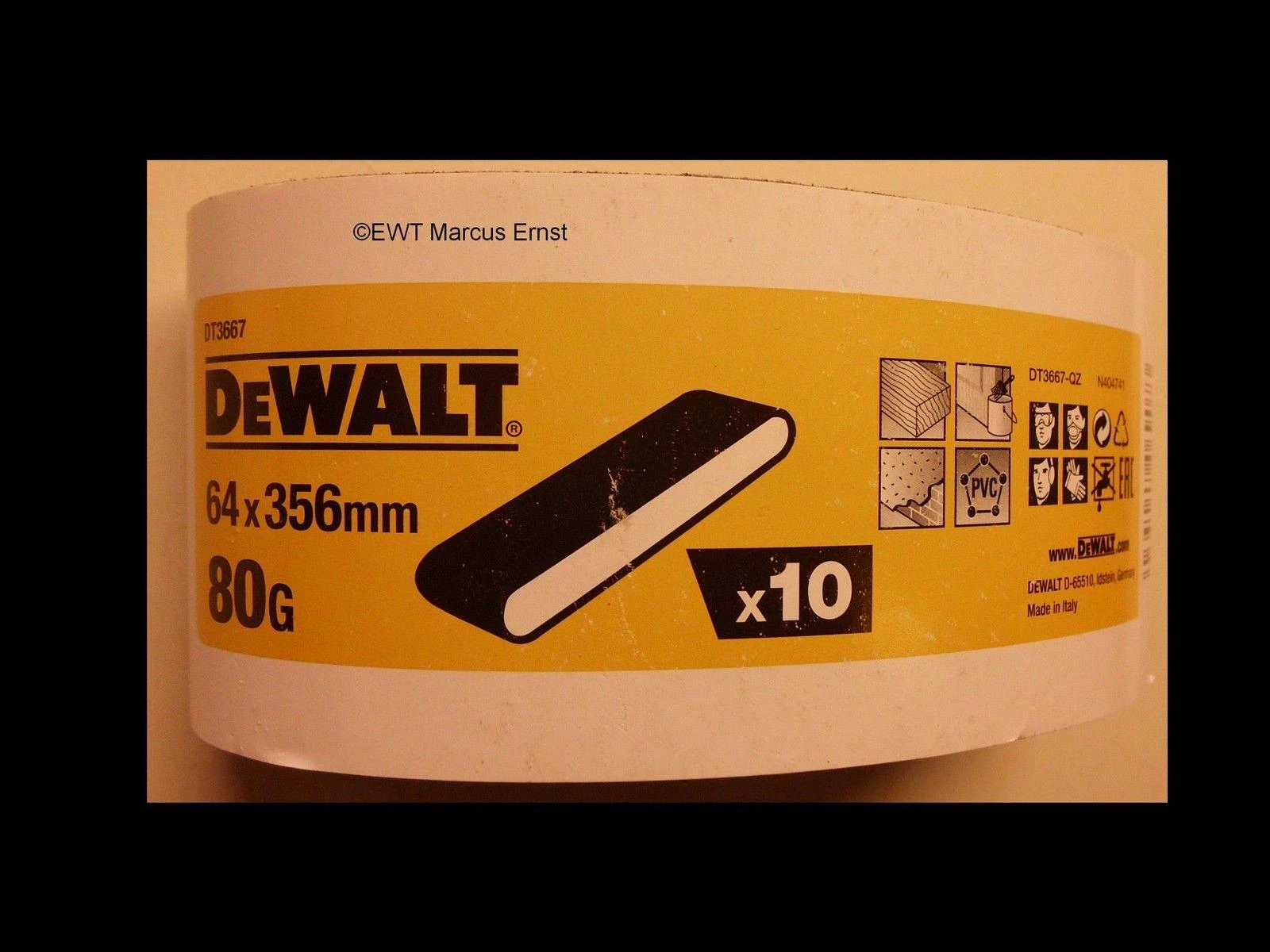 Dewalt 14 Degrees East šlifavimo juostos 64 x 356 mm su 80 /10 vnt.