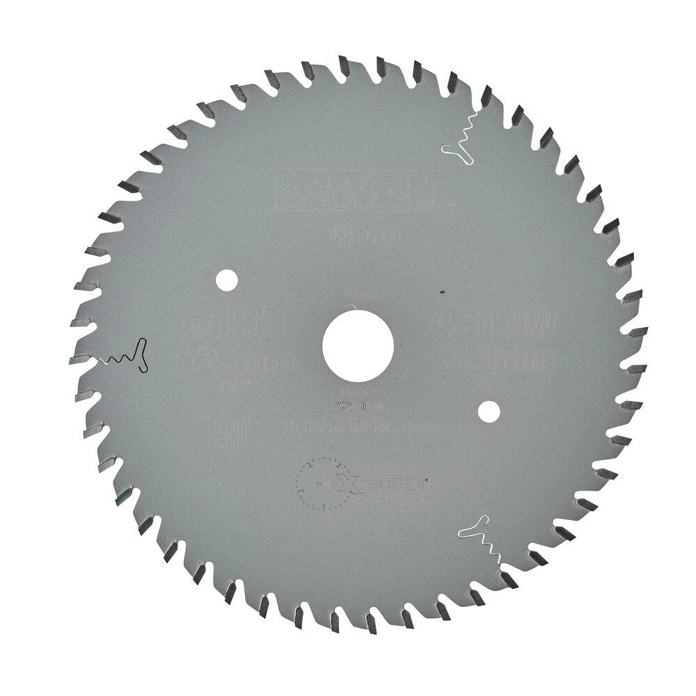 DEWALT pjovimo diskas 165x20mmx48z ATB