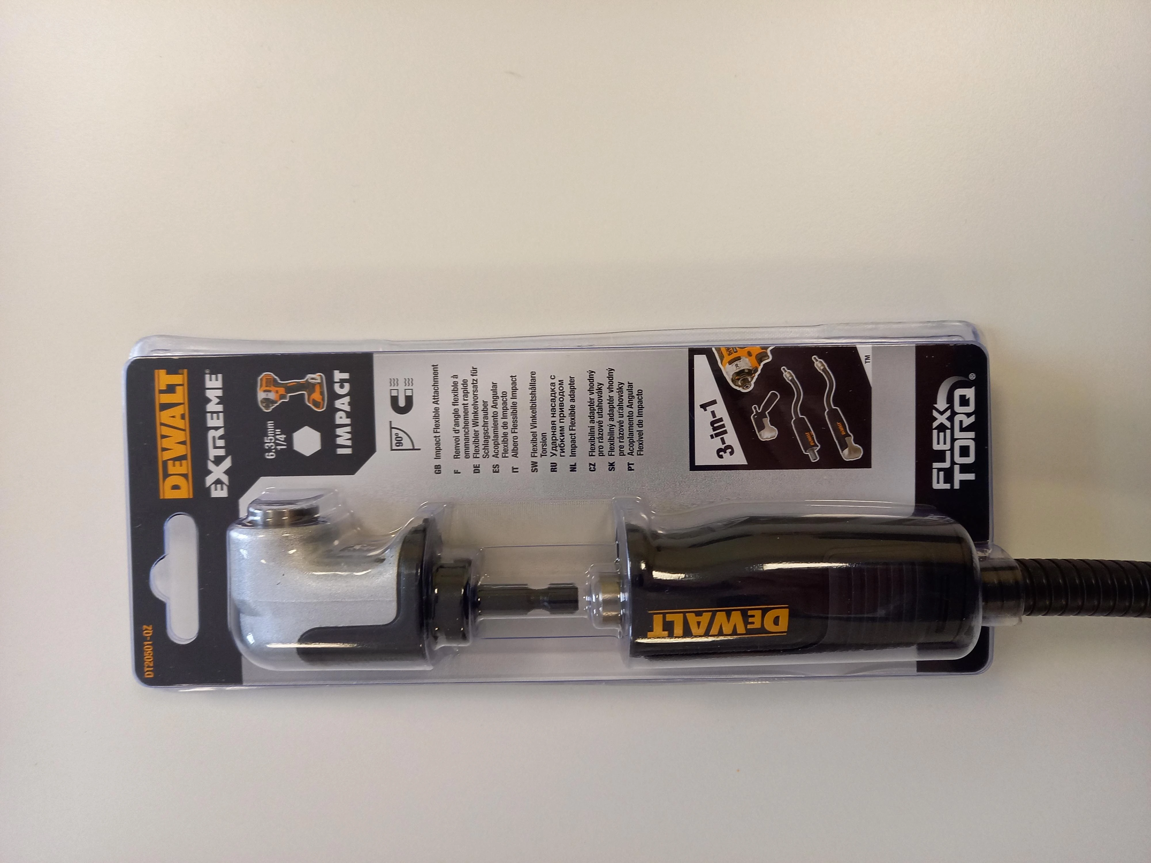 Lankstus adapteris sukimo antgaliams DeWalt DT20501; HEX 1/4''