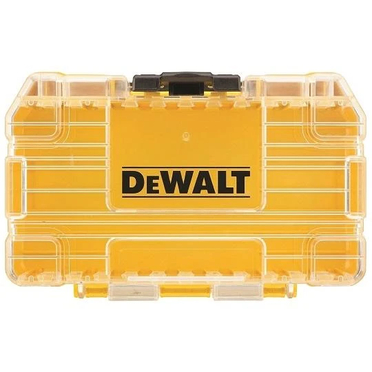 Mažas tvirtas dėklas+ DEWALT [DT70801-QZ] su maža tūrio laikymo dėžute ir 4 antgalių laikikliais