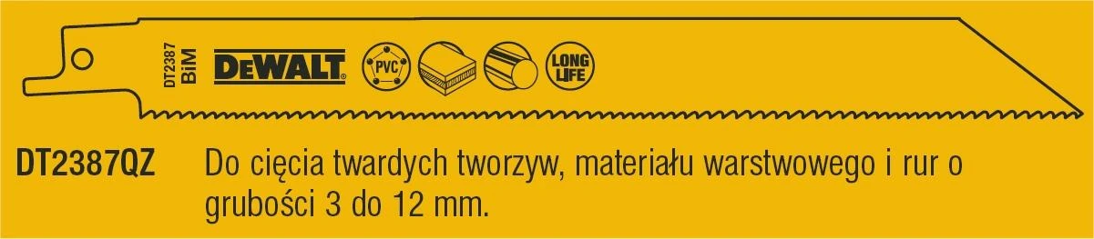 DEWALT BRZE.SZABL. 203x1,8-2,5mm /5szt