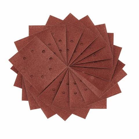 Šlifavimo popierius 115x115 mm su lipnia juosta, 8 skylės, grūdėtumas 40, DeWalt [DT3020-QZ] 10 vnt.