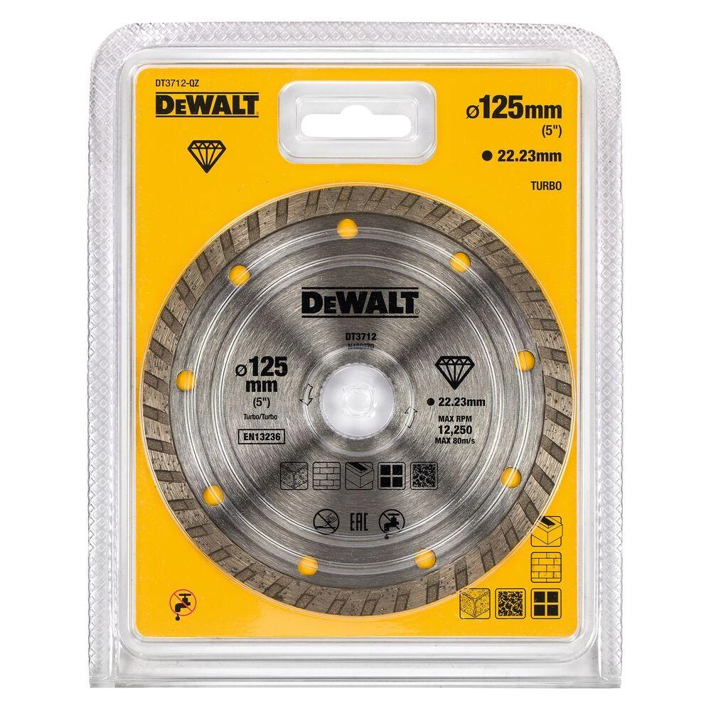 Dewalt TARCZA DIAMENTOWA 125mm TURBO