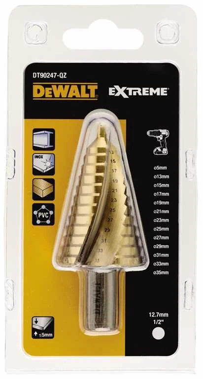 Pakopinis grąžtas DeWalt DT90247-QZ; 5-35 mm