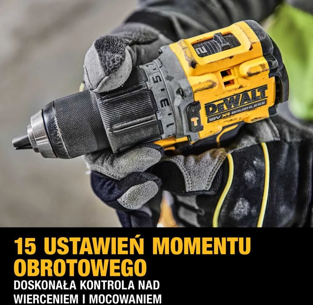 Smūginis gręžtuvas-suktuvas DeWalt DCD805P2T-QW; 18 V; 2x5,0 Ah akum.