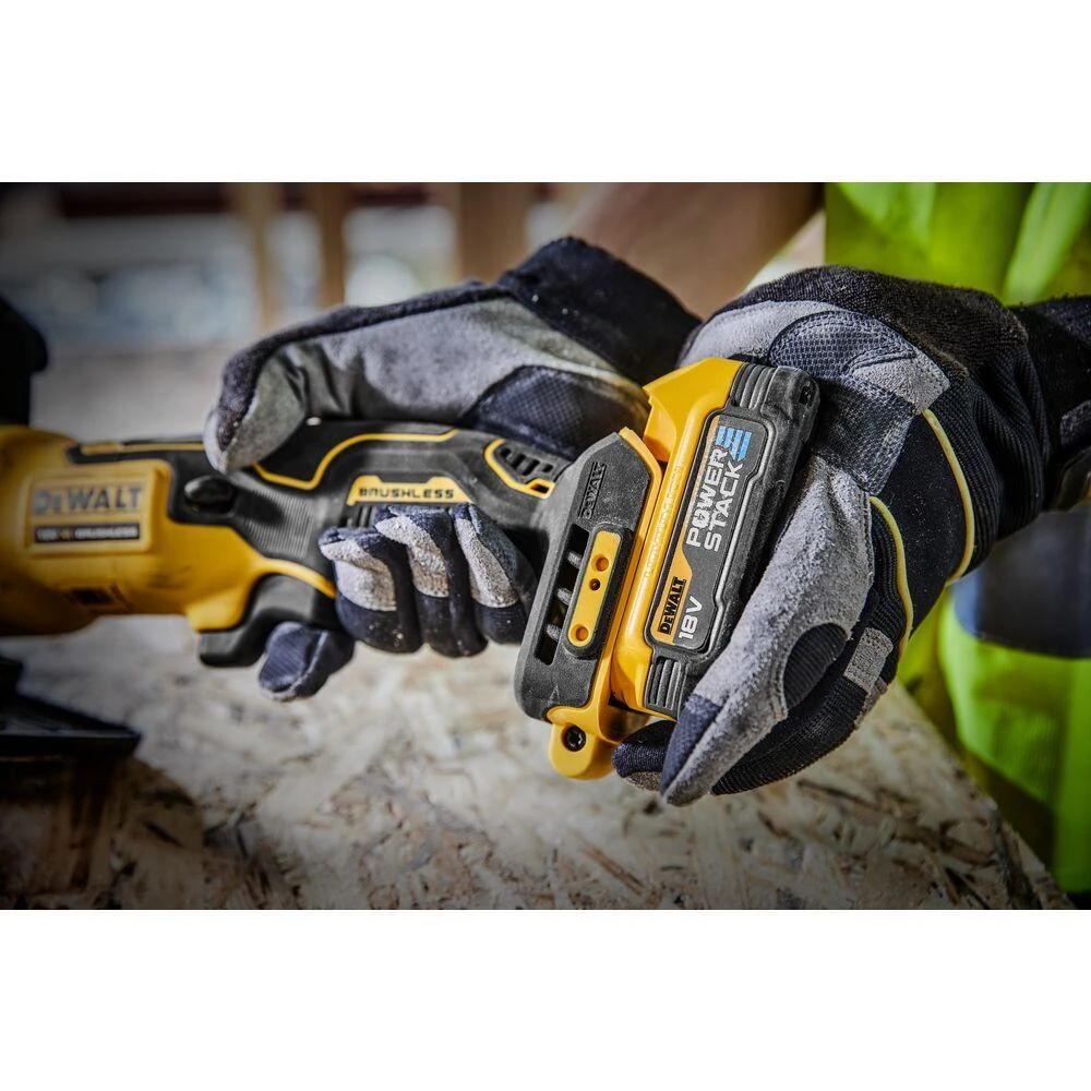DeWalt diskinis pjūklas DCS571E1T 115 mm 18V Li-lon POWERSTACK 1x1,7Ah XR