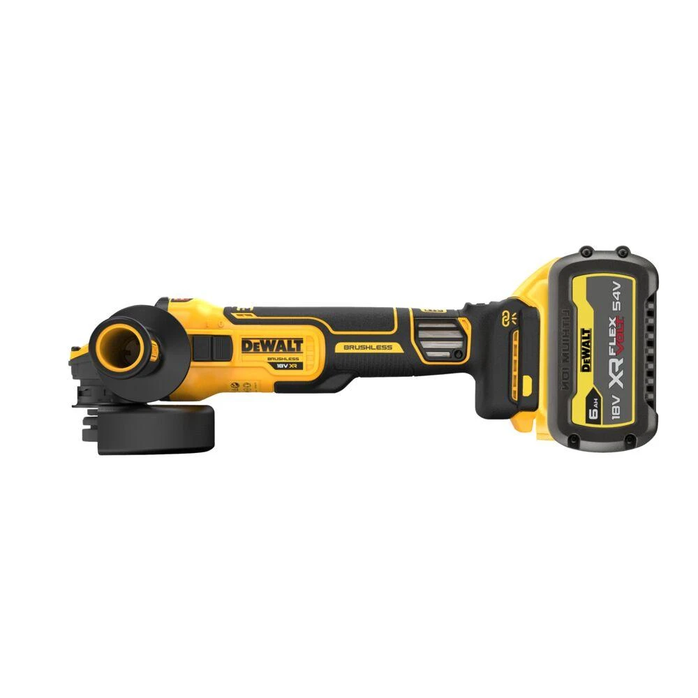DeWalt kampinis šlifuoklis su 6.0 Ah akumuliatoriumi