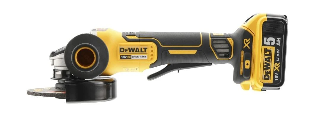 DeWALT kampinis šlifuoklis DCG406N-XJ be akumuliatoriaus ir kroviklio