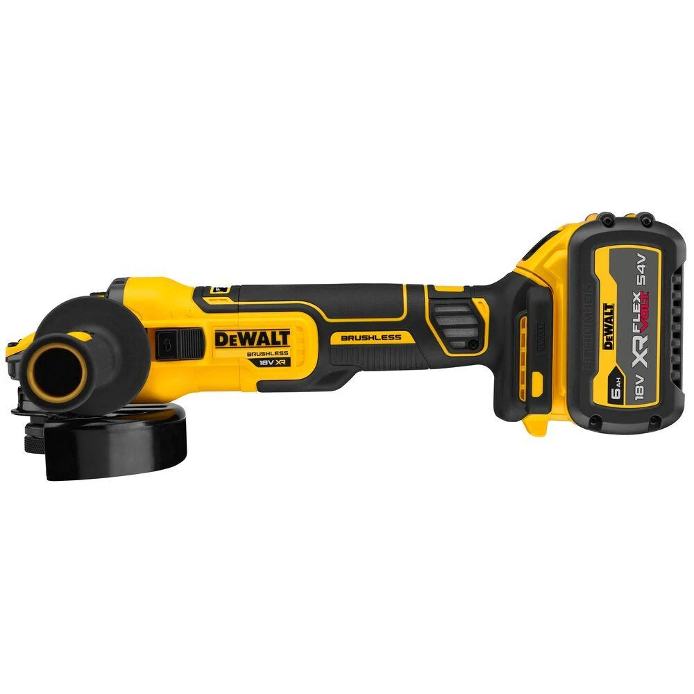 DeWalt akumuliatorinis šlifuoklis su 18V 54V Flexvolt baterija