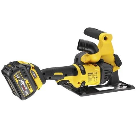 DeWalt akumuliatorinis griovelių frezeris su 54V akumuliatoriumi