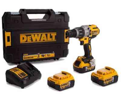 DeWalt smūginis suktuvas - gręžtuvas DCD996P3 18V, 95Nm, 3 pavaros, 3 x 5,0 Ah