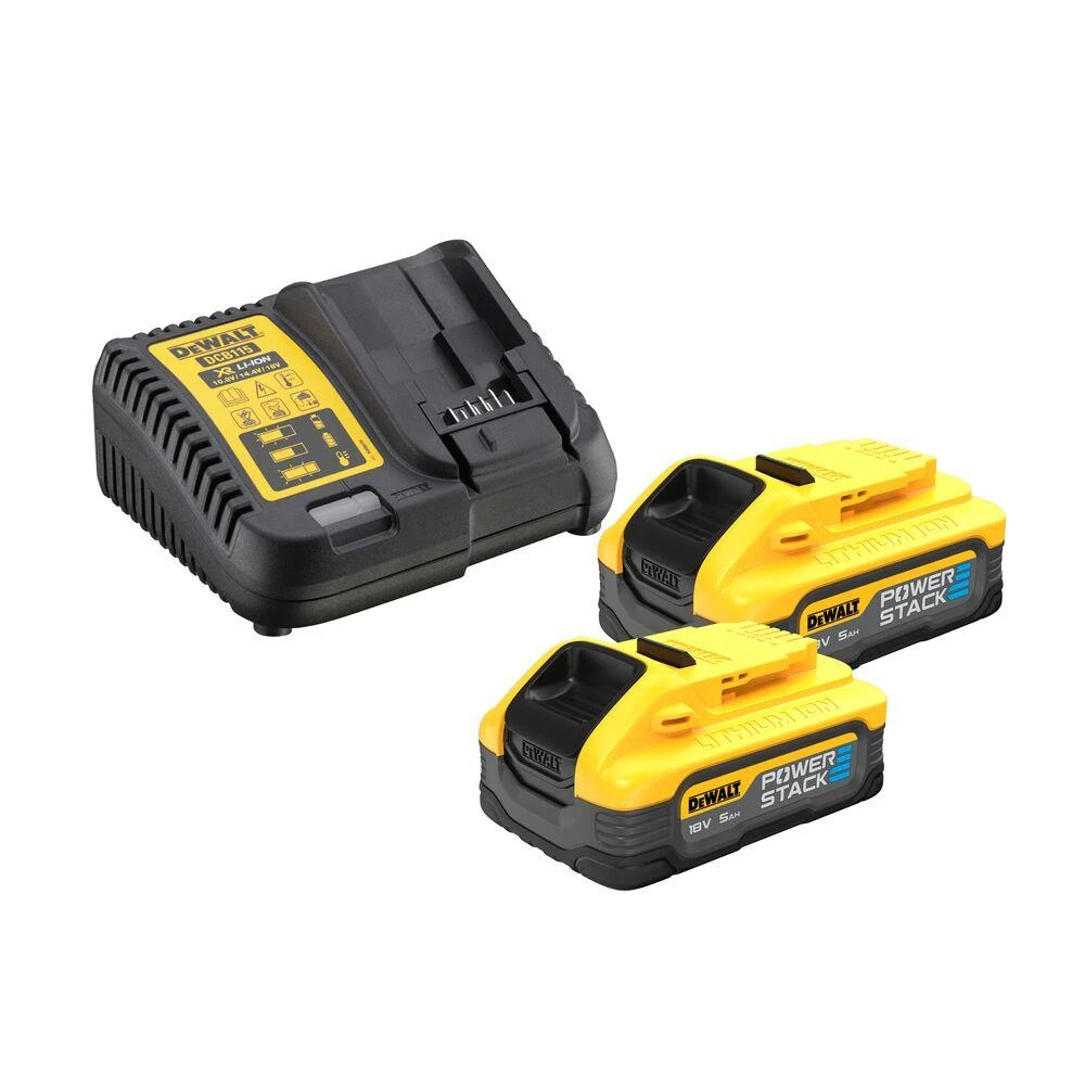 Dewalt COMBO KOMPLEKTAS 18V SMOGTUVĄ DCD805 + POSŪKIO KAMPĄ DCF850 2x5,0Ah POWERSTACK DCK2050H2T