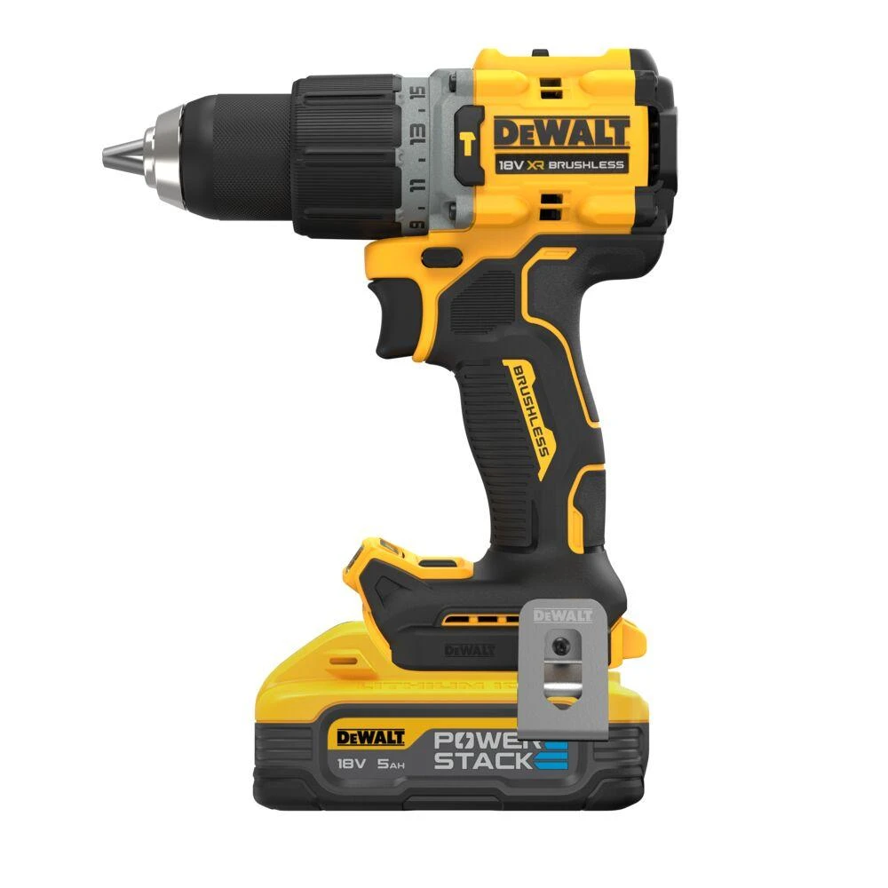 Dewalt 18V XR akumuliatorinis gręžtuvas su Powerstack baterija