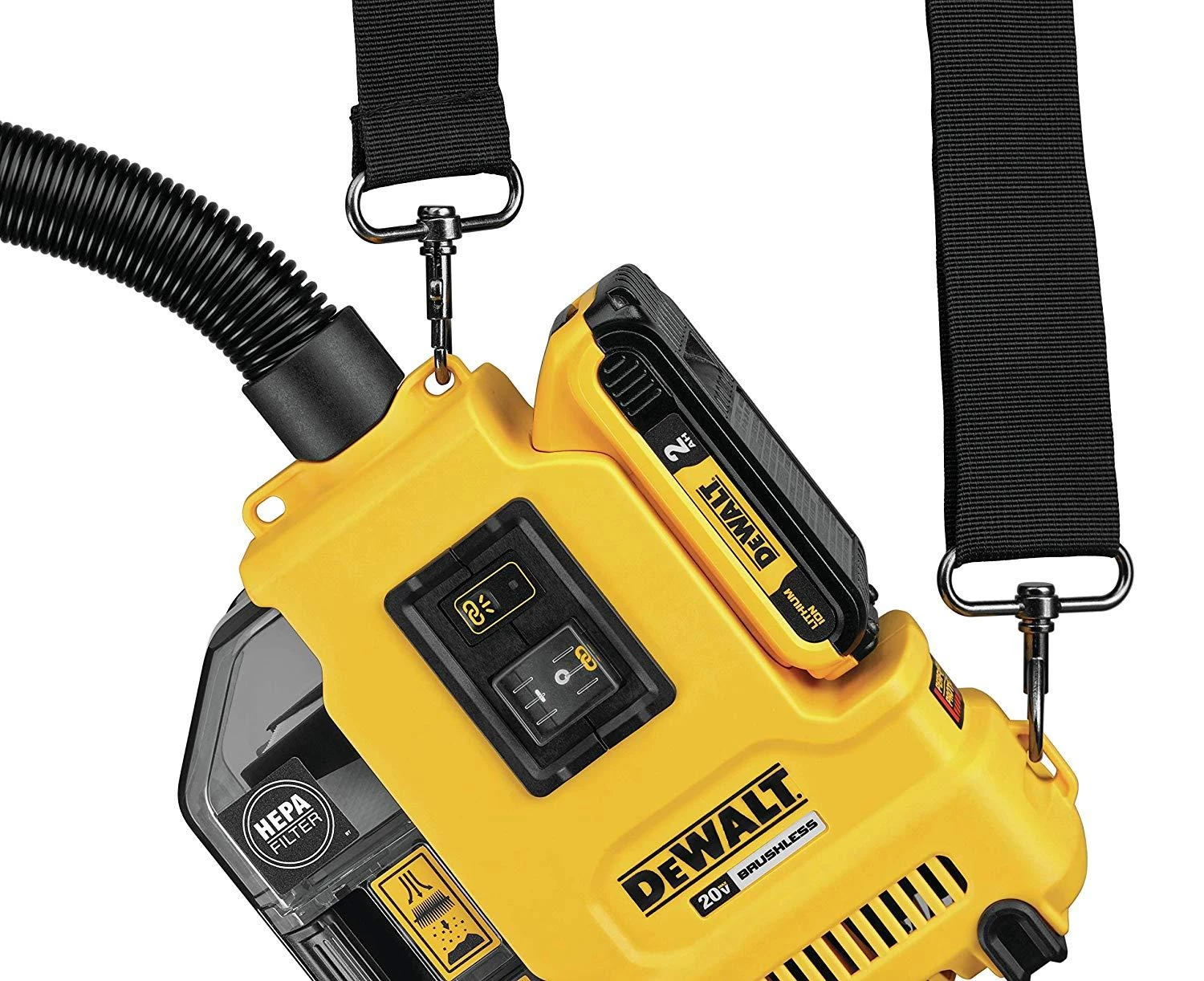 Dulkių surinkimo sistema DeWalt DWH161N-XJ; 18 V; (be akumuliatoriaus ir pakrovėjo)